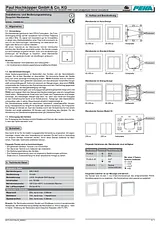 PEHA Nova D 20.450.192 FU-BLS N Manual Do Utilizador