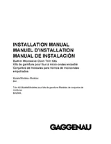 Gaggenau BM281711 Installation Instruction