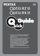 Pentax Optio RZ18 Quick Setup Guide
