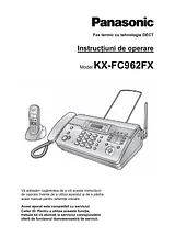 Panasonic KXFC962FX Mode D’Emploi