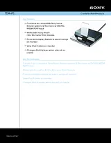 Sony TDM-iP1 Guia De Especificação