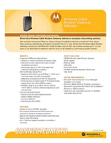 Motorola SBG900 Hoja De Datos