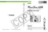 Canon Power Shot A80 Manual Do Utilizador