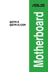 ASUS Q87M-E ユーザーズマニュアル