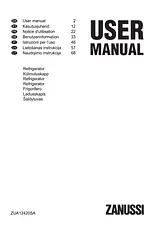 Zanussi ZUA12420SA User Manual