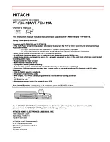 Hitachi VT-FX6410A Manuel D’Utilisation