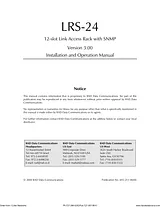 RAD Data comm LRS-24 用户手册