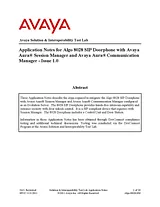 Avaya ALGO-8028-SM Manuel D’Utilisation