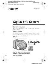 Sony CD300 Manual
