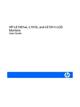 HP (Hewlett-Packard) LE1901wi ユーザーズマニュアル