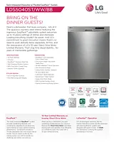 LG LDS5040WW Specification Sheet