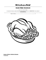 KitchenAid 30" Width
4 Elements & Warming Element
Ceramic Glass Cooktop
Thermal Oven Benutzung Und Pflege
