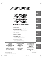 Alpine TDM-9501RM Manual Do Utilizador
