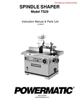 Powermatic TS29 Manuale Utente