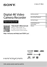 Sony ax33 User Manual