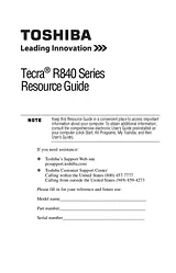 Toshiba R840-S8410 Guida Di Riferimento