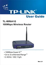 TP-LINK TL-WR641G ユーザーズマニュアル