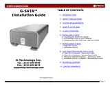 G-Technology g-sata Instruccion De Instalación