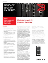 Brocade Communications Systems RX Series 데이터 시트