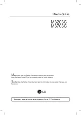 LG M3203CCBA Manual Do Utilizador