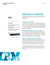 IBM 3650 M3 7945K3G/BUN01 Hoja De Datos