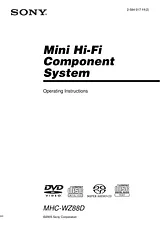 Sony MHC-WZ88D Manual Do Utilizador