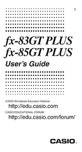 Casio FX-85GT PLUS Справочник Пользователя