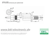 Bkl Electronic RCA connector Plug, straight Number of pins: 2 Yellow 0104006/T 1 pc(s) 0104006/T Fiche De Données