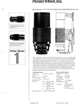 Vivitar Series 1 70-210 mm f/ 3.5 Macro (I) Kiron Lens マニュアル