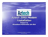 Aztech Systems 206U Manual Do Utilizador