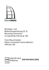 Homematic Wireless smoke detector network-compatible, incl. emergency light 76676 battery-powered 76676 Manuel D’Utilisation