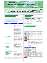 Fujifilm Superia 1600 135/36 15413006 ユーザーズマニュアル