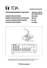 TOA Electronics VM-2120 Benutzerhandbuch