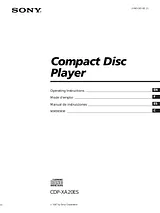 Sony CDP-XA20ES Справочник Пользователя