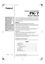 Roland PK-7 Manuale Utente