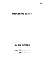 Electrolux EKM 90410 X 사용자 설명서