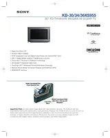 Sony kd-30xs955 パンフレット