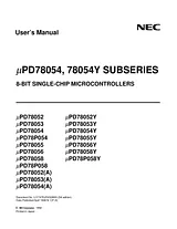 NEC uPD78052(A) Manual Do Utilizador