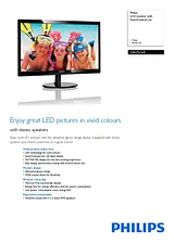 Philips LCD monitor with SmartControl Lite 246V5LAB 246V5LAB/00 Leaflet