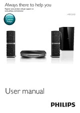 Philips 2.1 3D Blu-ray Home theater HTB7255D HTB7255D/12 User Manual