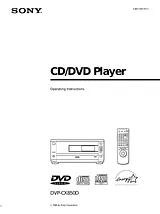 Sony DVP-CX850D Mode D'Emploi