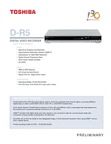 Toshiba d-r5 User Manual