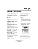 Radio Shack CD Player Manual Do Utilizador