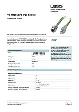 Phoenix Contact Conductor VS-M12FSBPS-IP20-93B/5,0 1404369 1404369 Scheda Tecnica