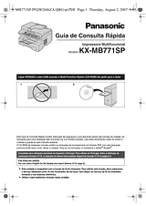 Panasonic KXMB771SP Guía De Operación