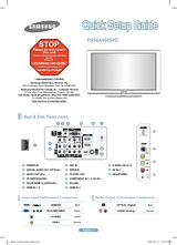 Samsung pn-50a460 Quick Setup Guide