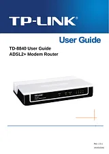 TP-LINK TD-8840 Manuel D’Utilisation