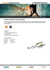 Conceptronic Stylish Wired Travel Mouse C08-274 Справочник Пользователя