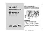 Sharp CD-MPX850 User Manual