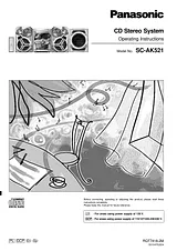 Panasonic sc-ak521 Manual De Usuario
